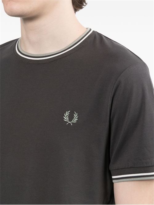 T-shirt uomo manica corta antracite FRED PERRY | M158887A